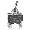 NKK Switches Toggle Switch Panel Mount On-Off DPST Screw Terminal 30V dc 250V ac S421T
