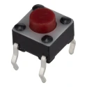 TE Connectivity IP67 Red Tactile Switch Button 1.4 mm Actuator Length SPST 50mA 24 V dc Surface Mount 1825910-7