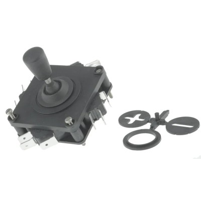 APEM 1000 2-Axis Joystick Conical IP65 Rated 250 V AC 30 V DC Switch 2V1-7F-11-87