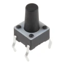 C & K TE Connectivity IP67 Black Tactile Switch Button 5.9 mm SPST 50mA 24 V dc PCB Mount FSM Series 1-1825910-4