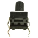 C & K TE Connectivity IP67 Black Tactile Switch Button 5.9 mm SPST 50mA 24 V dc PCB Mount FSM Series 1-1825910-4