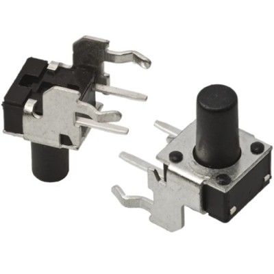 TE Connectivity IP67 Black Tactile Switch Button 5.74 mm SPST 50mA 24 V dc Through Hole 1-1825027-1