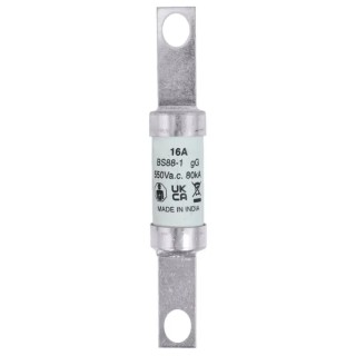 Eaton 16A British Standard Bolted Tag Fuse 21 x 129 mm 550V AD16