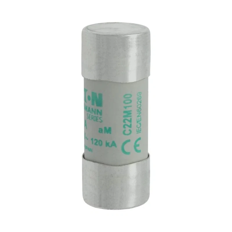 Eaton 100A Medium Acting Ceramic Cartridge Fuse 22 x 58 mm, 500V AC C22M100