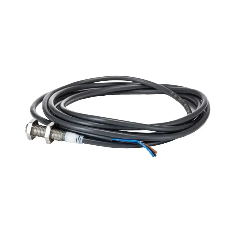 Omron Threaded Barrel Inductive Proximity Sensor M8 PNP 24V DC 2 mm Detection Range Stainless Steel E2A-S08KS02-WP-B1 2M