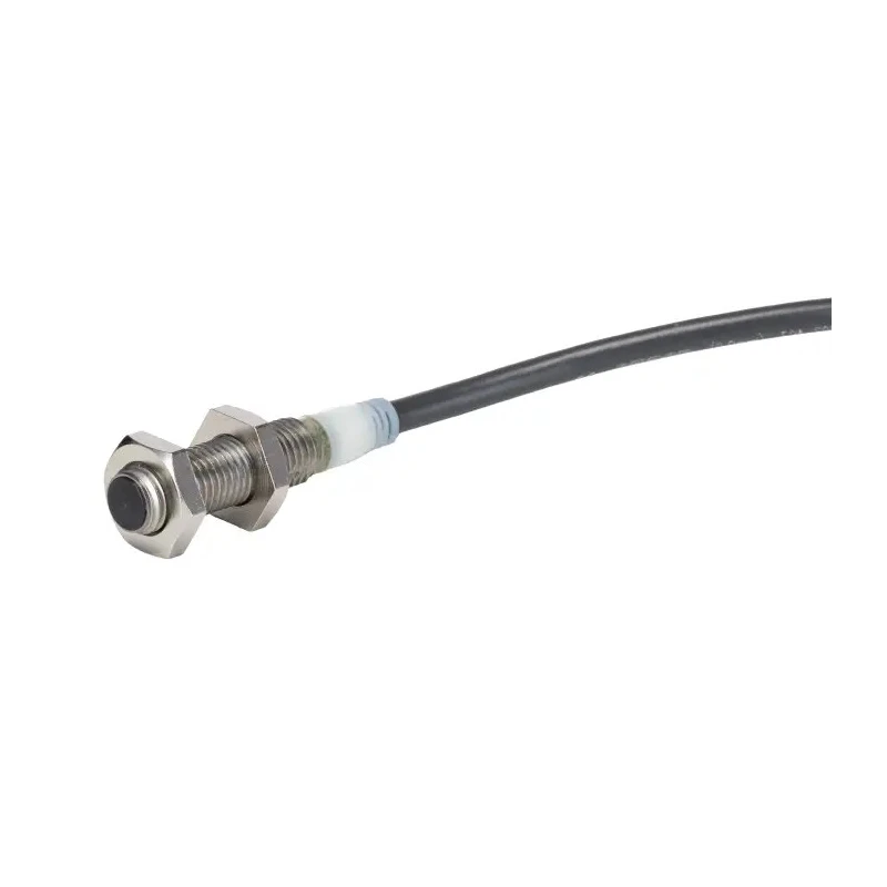 Omron Threaded Barrel Inductive Proximity Sensor M8 PNP 24V DC 2 mm Detection Range Stainless Steel E2A-S08KS02-WP-B1 2M