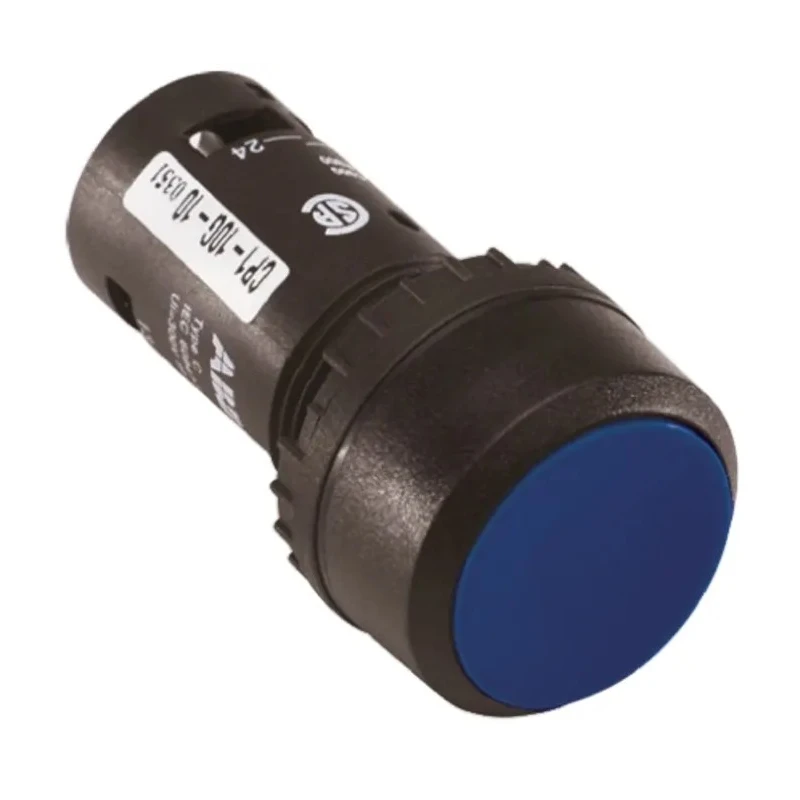 ABB Compact Series Push Button Switch Maintained Panel Mount DPST 22 mm Cutout IP69K 250V AC 2A 1SFA619101R1026 CP2-10B-20