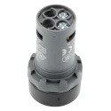 ABB Compact Series Push Button Switch, Maintained, Panel Mount, Yellow Actuator, 22 mm Cutout 1SFA619101R1013 CP2-10Y-10