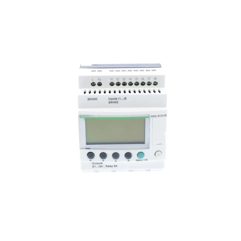 Schneider Electric Zelio Logic Series Logic Module, 8-Input, Discrete Input, 4 Relay Outputs, 24V AC, Display 479-6070