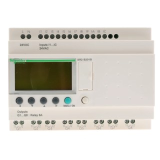 Schneider Electric Zelio Logic Series Logic Module, 24V AC Supply Voltage, 12 Inputs Discrete, 8 Relay Outputs SR2B201B