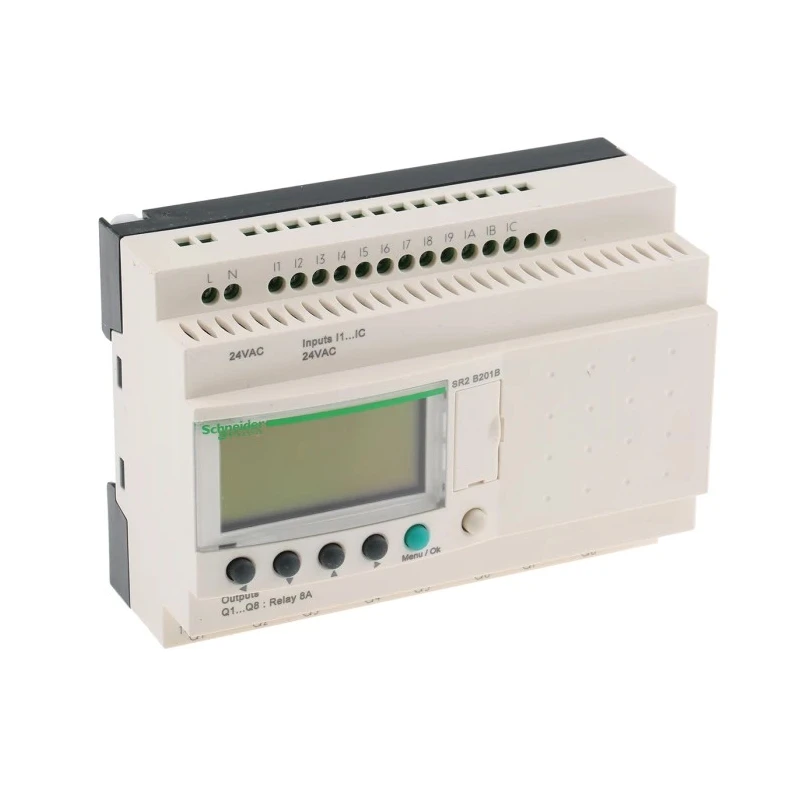 Schneider Electric Zelio Logic Series Logic Module, 24V AC Supply Voltage, 12 Inputs Discrete, 8 Relay Outputs SR2B201B