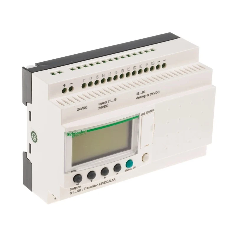 Mitsubishi Zelio Logic Series Logic Module 12-Input Discrete Analogue Input 8 Outputs Transistor Output SR2B202BD