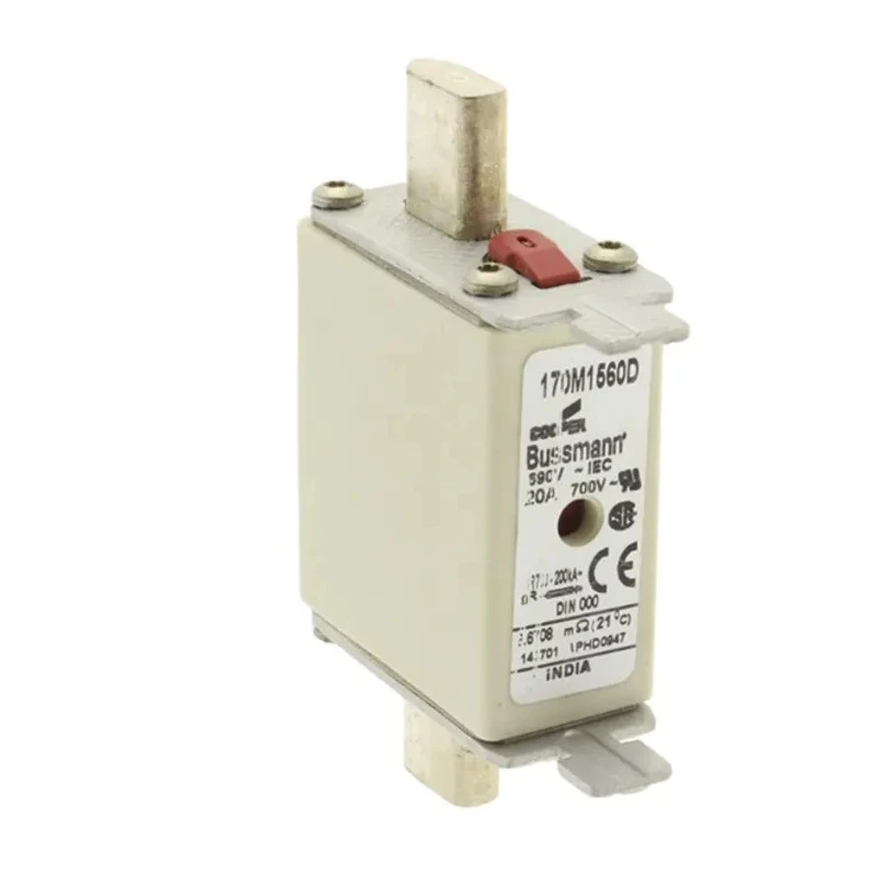 Eaton 20A High-Speed Dual Indication Centred Tag Fuse NH000 690V AC NH000