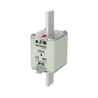 Eaton 250A Centred Tag Fuse NH2 690V AC High Rupture Capacity 150mm Length 25.1mm Tag Width 250NHG2B-690