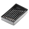 RS PRO 8-Piece Ratchet Spanner Set, Sizes 8 to 17 mm, Chrome Vanadium Steel, Mirror Finish 480-6795