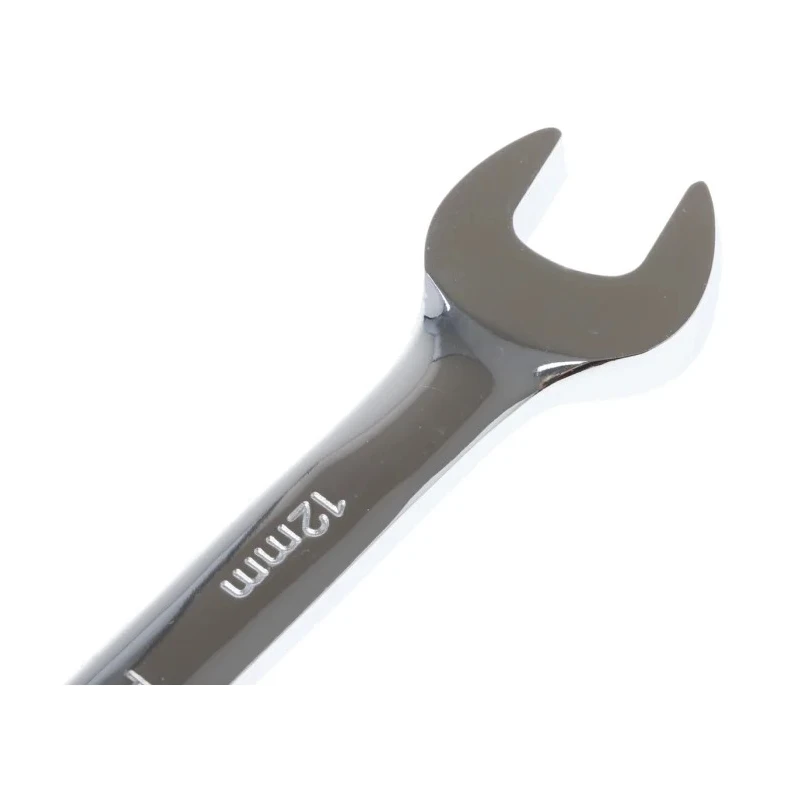 RS PRO 8-Piece Ratchet Spanner Set, Sizes 8 to 17 mm, Chrome Vanadium Steel, Mirror Finish 480-6795