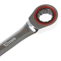 RS PRO 8-Piece Ratchet Spanner Set, Sizes 8 to 17 mm, Chrome Vanadium Steel, Mirror Finish 480-6795