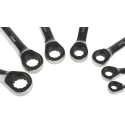 RS PRO 7-Piece Ratchet Spanner Set, Chrome Vanadium Steel, Metric Sizes 8 To 18 mm 480-6751