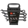 RS PRO 4-Piece Ratchet Spanner Set, 10 To 15 mm, Chrome Vanadium Steel, Chrome Finish 480-6745