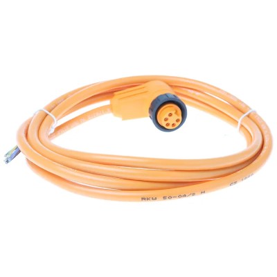 Pepperl + Fuchs Sensor Actuator Cable Female 5-Way 7/8 In Circular Right Angle PVC Jacket 2m V95-W-2M-PVC