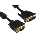 RS PRO Male DVI-A to Male SVGA Cable 5 m Black Polyvinyl Chloride Jacket 182-8561