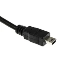 RS PRO IC Socket USB Cable Male USB Type A to Male Mini USB Type B USB 2.0 Black 3m 182-8493