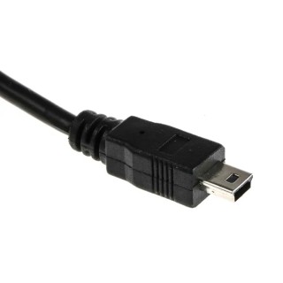 RS PRO IC Socket USB Cable Male USB Type A to Male Mini USB Type B USB 2.0 Black 3m 182-8493