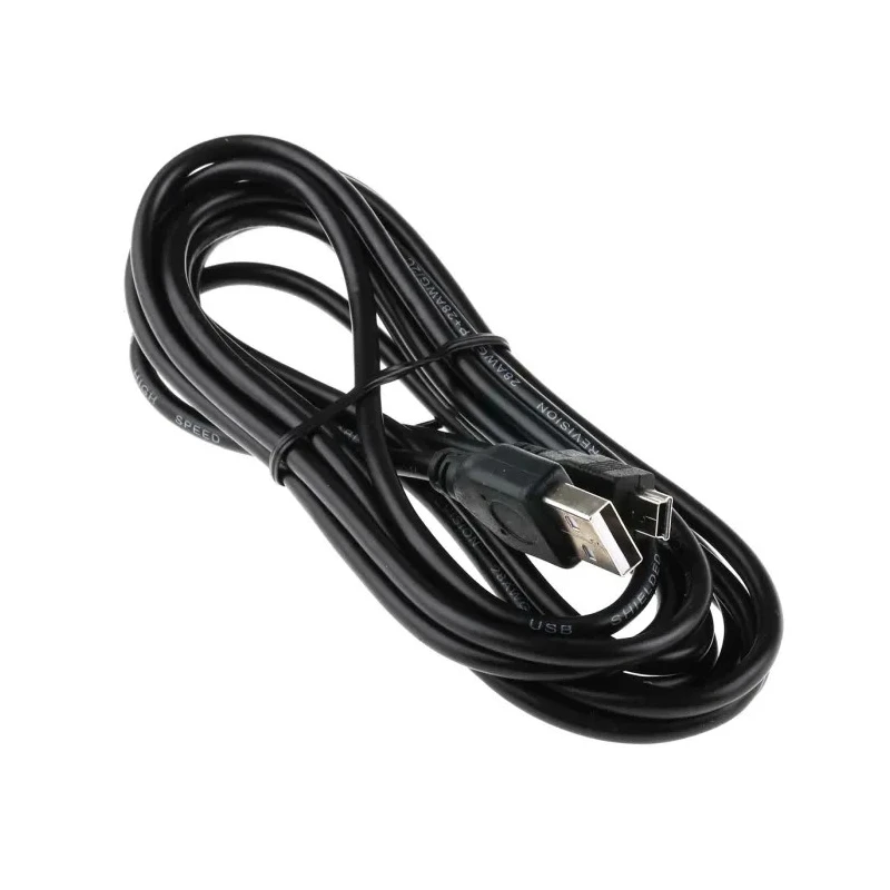 RS PRO IC Socket USB Cable Male USB Type A to Male Mini USB Type B USB 2.0 Black 3m 182-8493