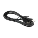 RS PRO IC Socket USB Cable Male USB Type A to Male USB Type A USB 2.0 Black 1.8m 182-8546