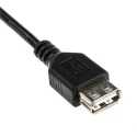 RS PRO IC Socket USB Cable Female USB Type A to Female USB Type A USB 2.0 Black 250mm 182-8486