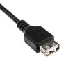 RS PRO IC Socket USB Cable Female USB Type A to Female USB Type A USB 2.0 Black 250mm 182-8486