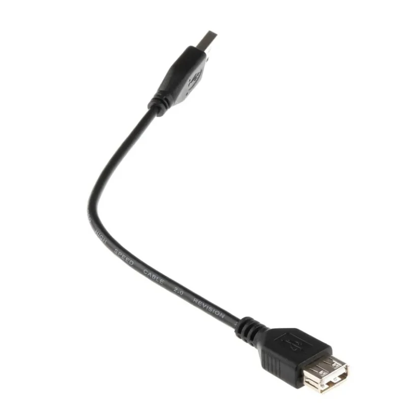 RS PRO IC Socket USB Cable Female USB Type A to Female USB Type A USB 2.0 Black 250mm 182-8486