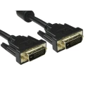 RS PRO Male DVI-D Dual Link to Male DVI-D Cable 1m Black Sheath Polyvinyl Chloride 182-8564