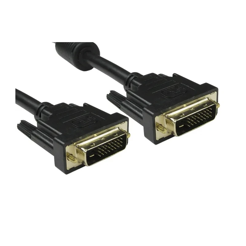 RS PRO Male DVI-D Dual Link to Male DVI-D Cable 1m Black Sheath Polyvinyl Chloride 182-8564