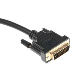 RS PRO 10 m 1920x1200 HDMI to DVI-D Dual Link Cable Male to Male Black 182-8572