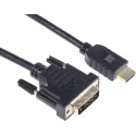 RS PRO 3 m 1920x1200 HDMI Cable Male DVI-D Dual Link to Male DVI Black 182-8569