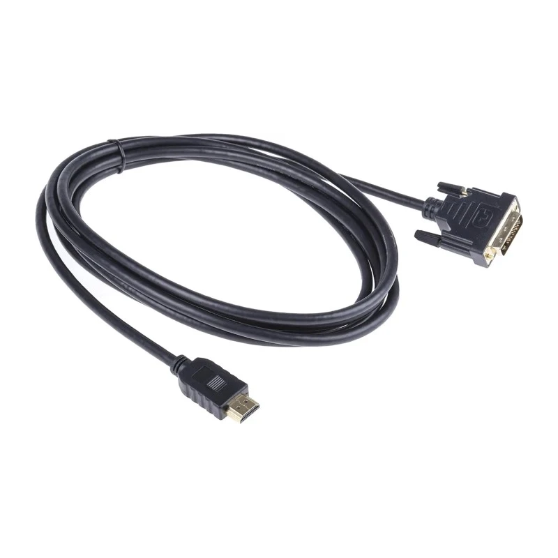 RS PRO 3 m 1920x1200 HDMI Cable Male DVI-D Dual Link to Male DVI Black 182-8569