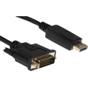 RS PRO Male DisplayPort to Male DVI-D Polyvinyl Chloride DisplayPort Cable 1m 182-8784