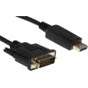 RS PRO Male DisplayPort to Male DVI-D Polyvinyl Chloride DisplayPort Cable 1m 182-8784