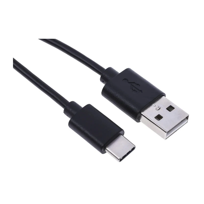 RS PRO USB Cable Male USB Type C to Male USB 2.0 Type A Black 1 m 182-8848