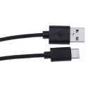 RS PRO USB Cable Male USB Type C to Male USB 2.0 Type A Black 1 m 182-8848