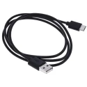 RS PRO USB Cable Male USB Type C to Male USB 2.0 Type A Black 1 m 182-8848