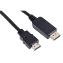 RS PRO Male DisplayPort to Male HDMI Polyvinyl Chloride DisplayPort Cable 5 m 182-8791