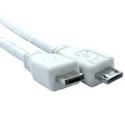 RS PRO IC Socket USB Cable Male Micro USB Type A to Male USB 2.0 Micro USB Type B White Jacket 2m 182-8873