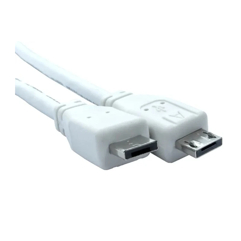 RS PRO IC Socket USB Cable Male Micro USB Type A to Male USB 2.0 Micro USB Type B White Jacket 2m 182-8873