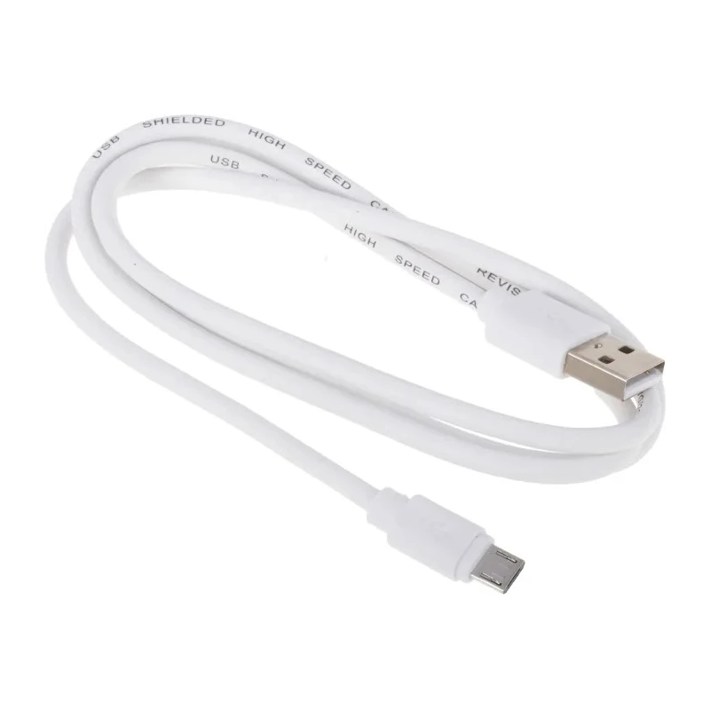 RS PRO IC Socket USB Cable Male USB Type A to Male Micro USB Type B White 1m 182-8871