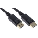 RND Male DisplayPort to Male DisplayPort Cable, Polyvinyl Chloride Jacket, 10 m Length, 3.3V Voltage 182-8890