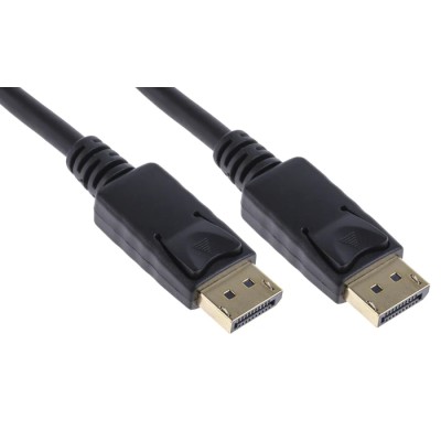 RND Male DisplayPort to Male DisplayPort Cable, Polyvinyl Chloride Jacket, 10 m Length, 3.3V Voltage 182-8890