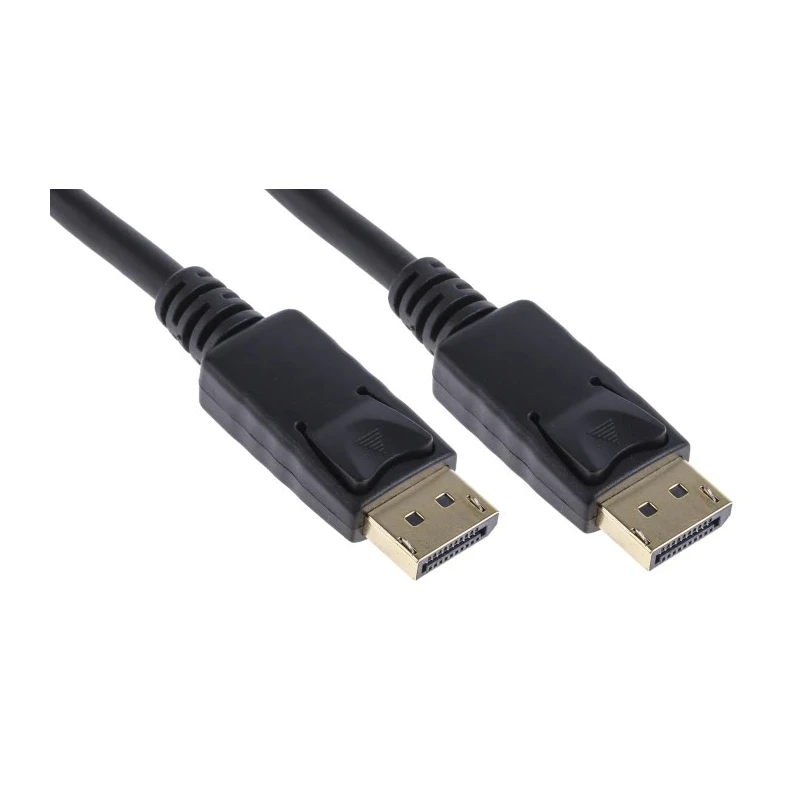 RND Male DisplayPort to Male DisplayPort Cable, Polyvinyl Chloride Jacket, 10 m Length, 3.3V Voltage 182-8890