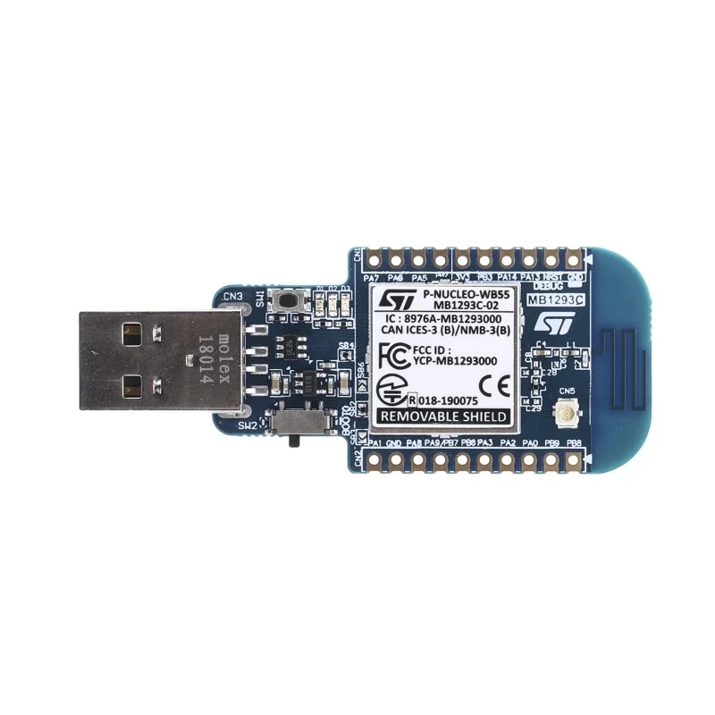 STMicroelectronics Microcontroller Development Tool Wireless Expansion Board P-NUCLEO-WB55